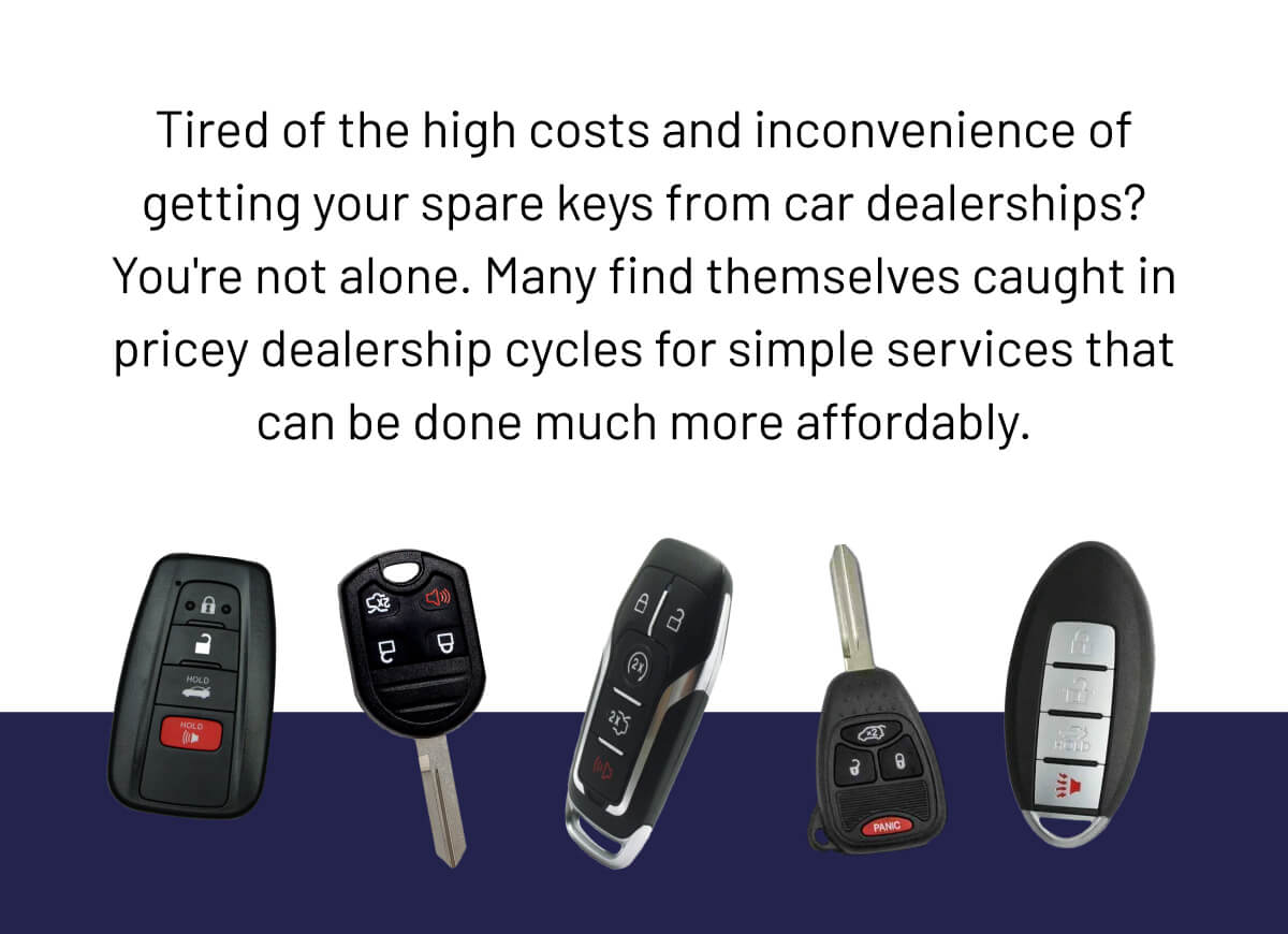 Tired of the high costs and inconvenience of getting your spare keys from car dealerships? 