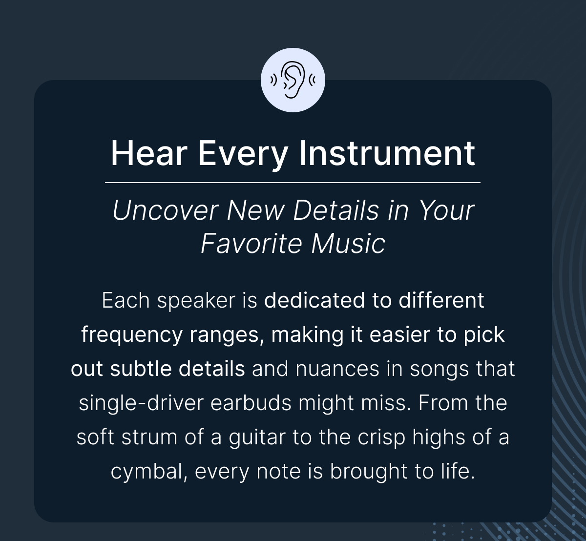 Hear Every Instrument: Uncover New Details in Your Favorite Music