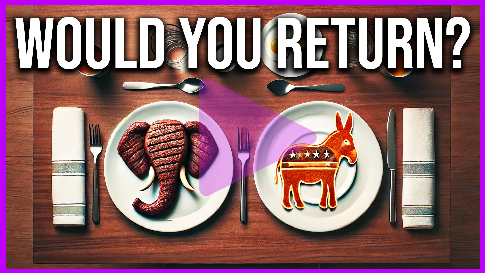 Would you return to a restaurant if they formally endorsed a political candidate you dislike?